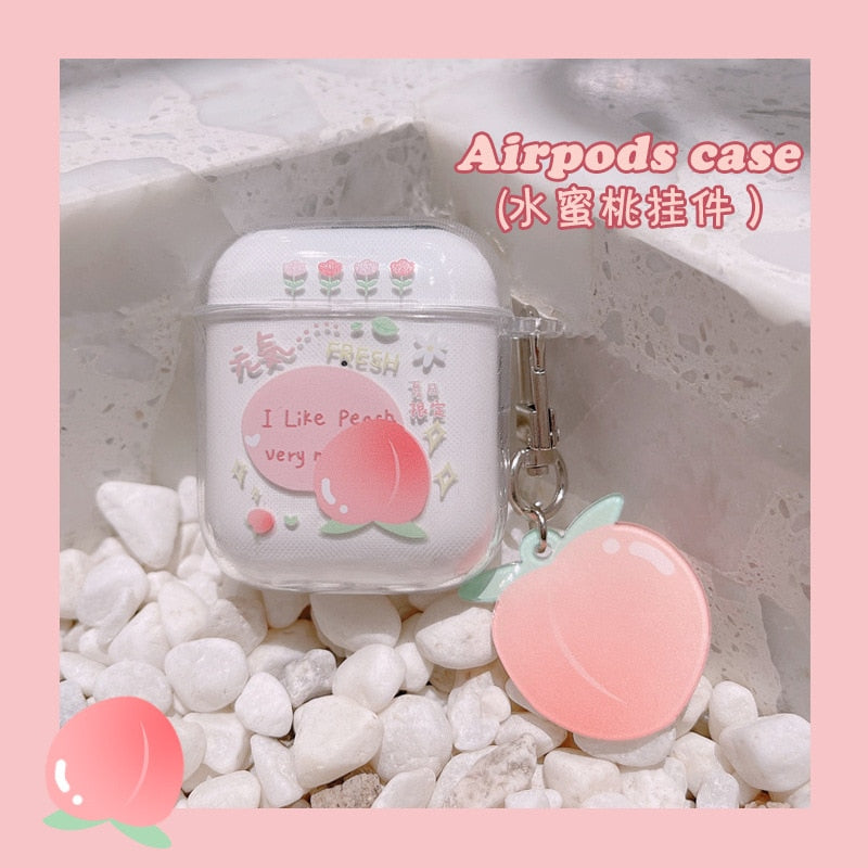 Sweet Peach Apple AirPods Case Zinkiee