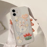 Retro Kawaii Bunny with Flowers Phone Case - Zinkiee