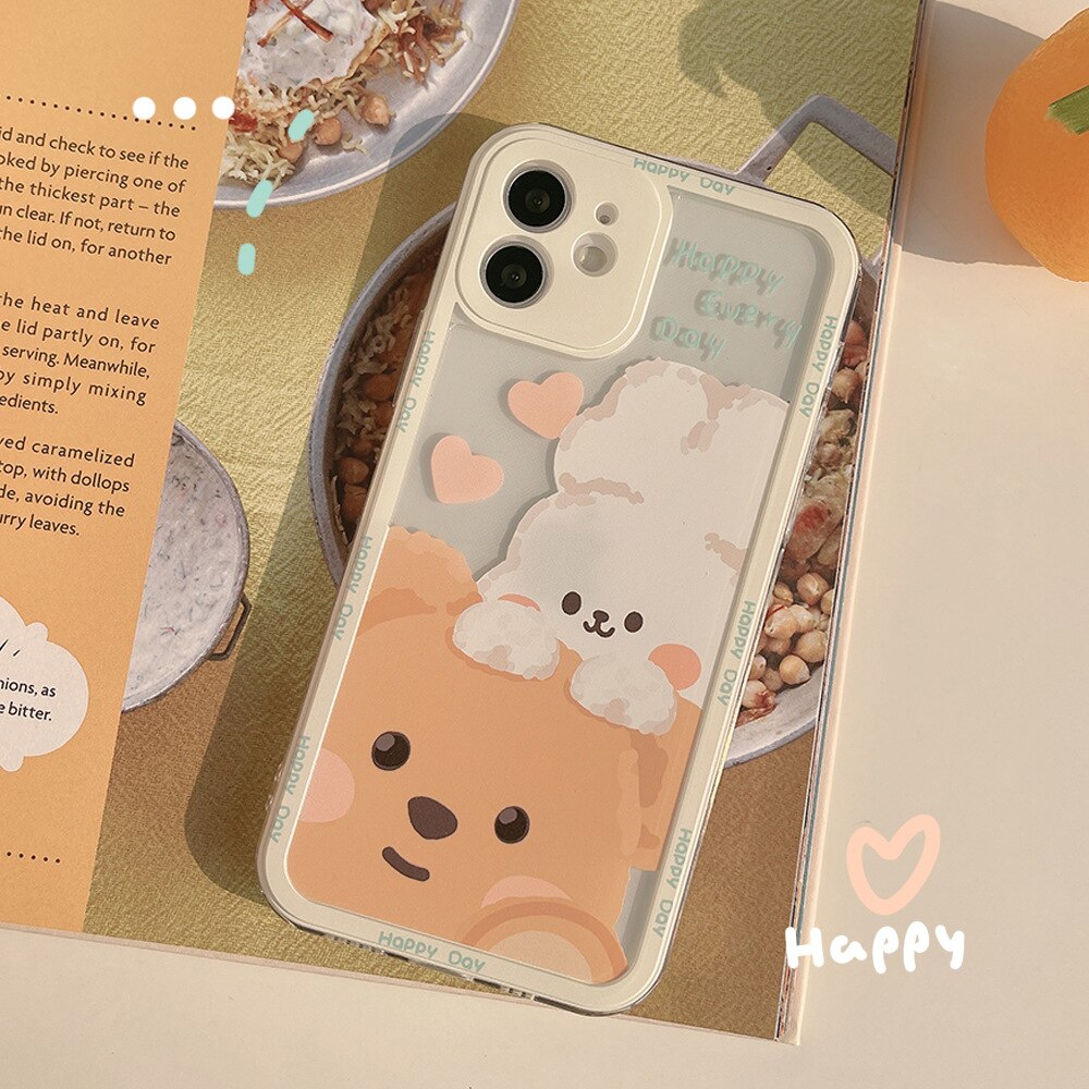 Retro Bear & Bunny Phone Case